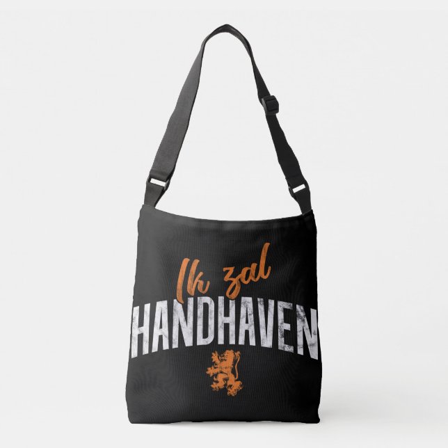 Bolsa Ajustável Ik Zal Handhaven Dutch Motto Bag (Frente)