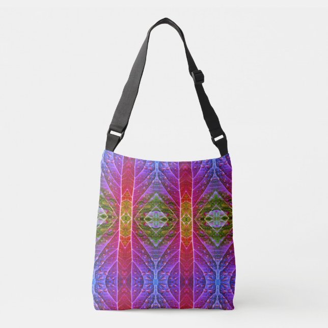 Bolsa Ajustável Ikat Vermelho e Verde (Frente)