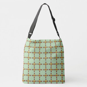Bolsa Ajustável Illustration of hamburger patterns