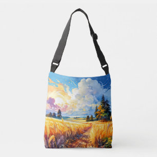 Bolsa Ajustável Ilustração Colorida Vintage ao Ar Livre