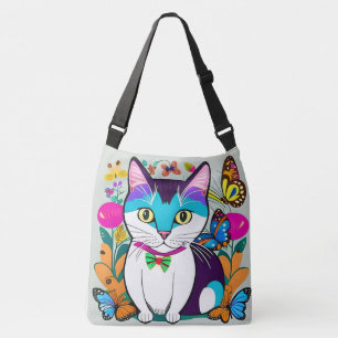 Bolsa Ajustável Ilustração de Cat Art, Design de Gato Digital