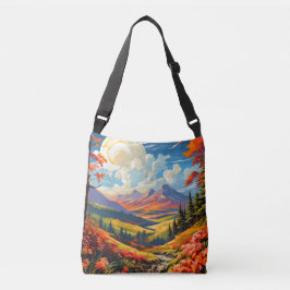 Bolsa Ajustável Ilustração de Paisagem de Paisagem de Paisagem de