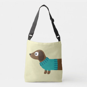Bolsa Ajustável Ilustração longa bonito do Dachshund