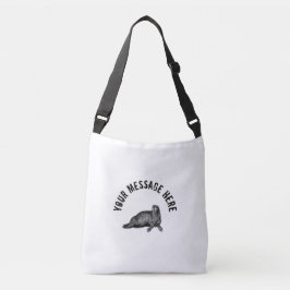 Bolsa Ajustável Ilustração Simples de Black Walrus