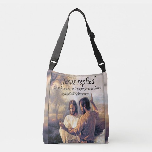 Bolsa Ajustável Imagem uma do baptismo do Jesus Cristo (Frente)