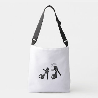 Bolsa Ajustável Impressão Calçado na moda - Xadrez preta
