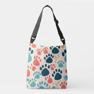 Bolsa Ajustável Impressão Colorida de Pata de Cachorro