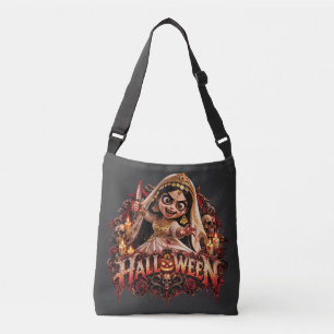 Bolsa Ajustável Impressão de Arte de Terror do Casamento de Zumbi