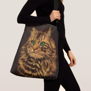 Bolsa Ajustável impressão de gato-gato-de-cabra-comprida