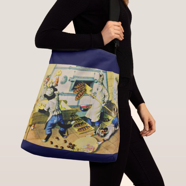 Bolsa Ajustável Impressão de gatos de panificação caóticos (Close Up)