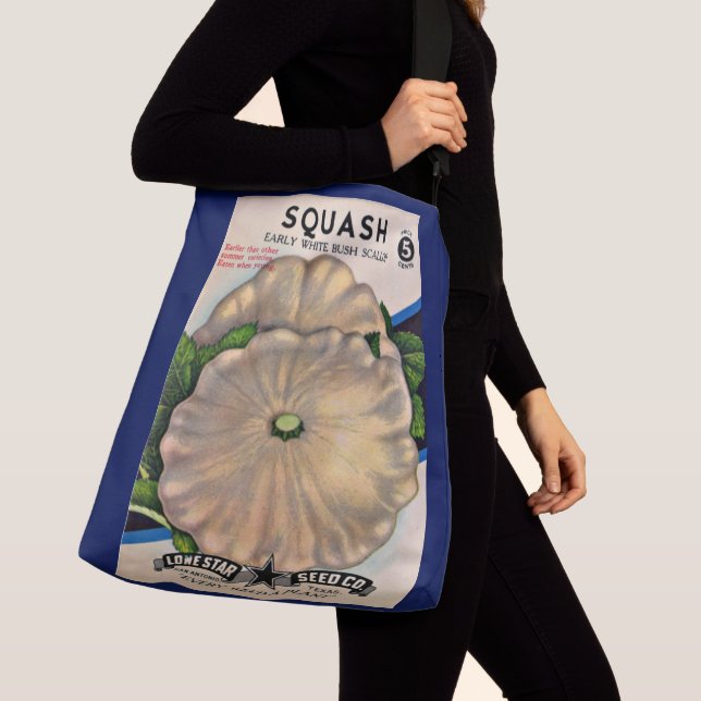 Bolsa Ajustável impressão de squash branco do pacote de sementes d (Close Up)