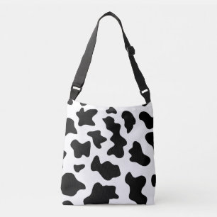 Bolsa Ajustável impressão de vaca branca-fazenda-branca-branca-cow