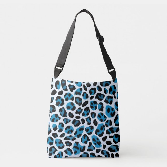 Bolsa Ajustável Impressão em animais azuis-teal (Frente)
