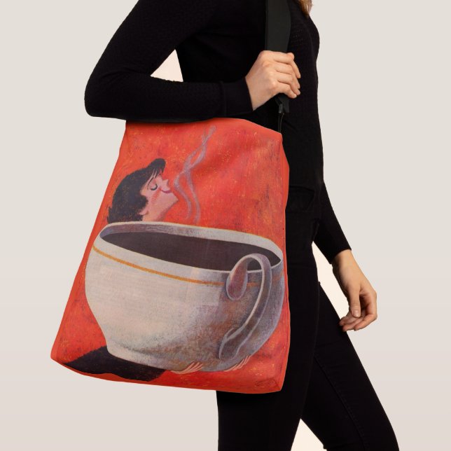 Bolsa Ajustável impressão para beber café grande (Close Up)