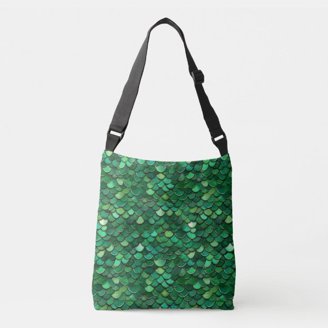Bolsa Ajustável Impressão verde do Flake (Frente)