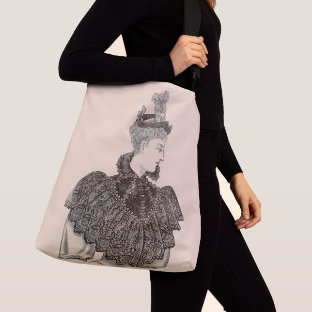 Bolsa Ajustável impressão vitoriana de 1897 (Close Up)