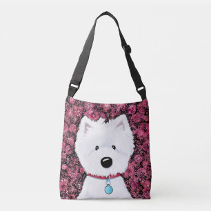 Bolsa Ajustável Impressões Florais Fluffy Westie