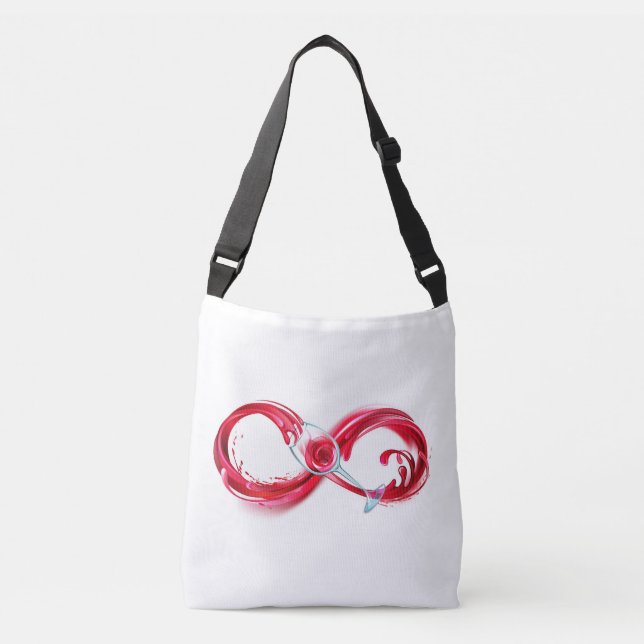 Bolsa Ajustável Infinidade com vinho tinto (Frente)