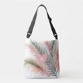 Bolsa Ajustável Iniciales de Folhas de Palmeira Tropical