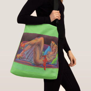 Bolsa Ajustável início da década de 1940 Linda menina dos alfine