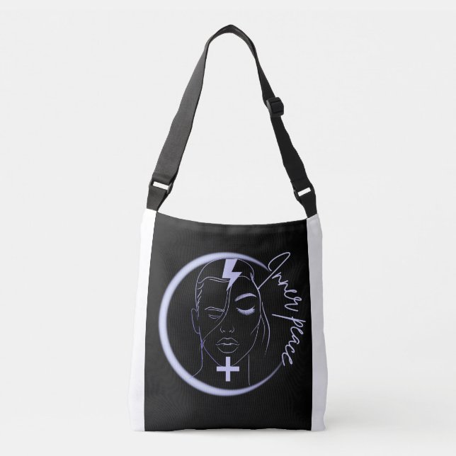 Bolsa Ajustável Inner Peace Positive Energy – Minimalist Neon Line (Frente)