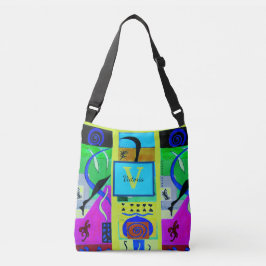 Bolsa Ajustável Inspiração Abstrato de Moda Amarela do Matisse