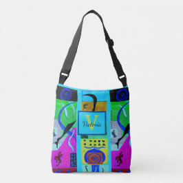 Bolsa Ajustável Inspiração Abstrato de Moda Azul do Matisse