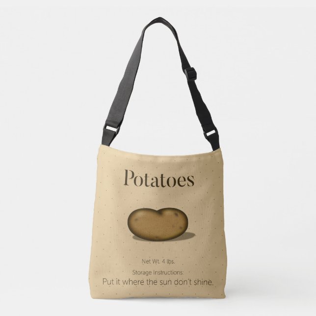 Bolsa Ajustável Instruções Humorísticas De Armazenamento De Comida (Frente)