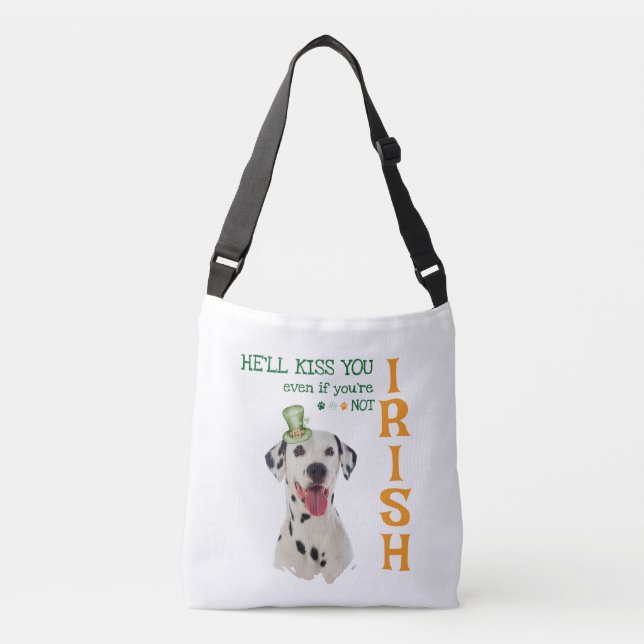 Bolsa Ajustável Irish Kiss Dog Crossbody Bag (Frente)