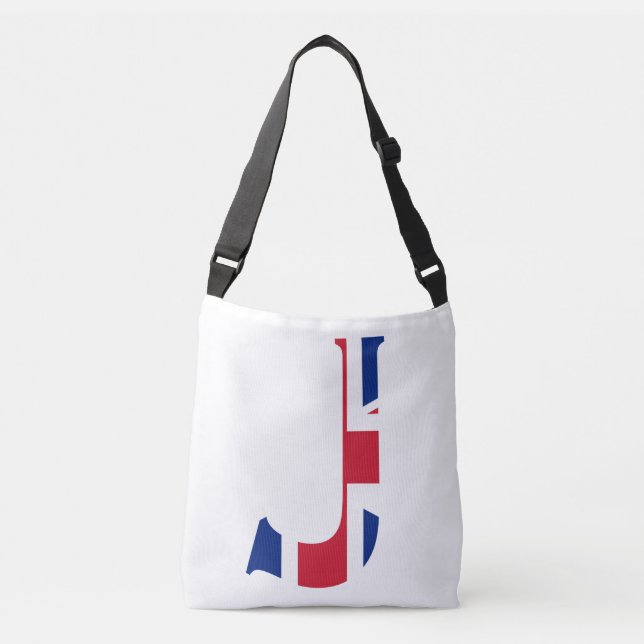 Bolsa Ajustável J Monograma sobreposto no cbcnt bandeira do Jack d (Frente)