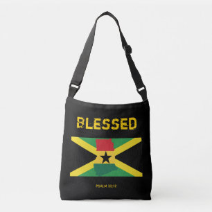 Bolsa Ajustável JAMAICA GHANA FLAG Abençoou a escritura de patrimô