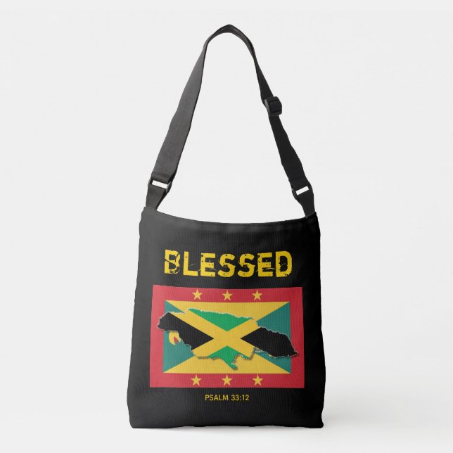Bolsa Ajustável JAMAICA GRENADA, Escritura Cristã de Patrimônio Du (Frente)