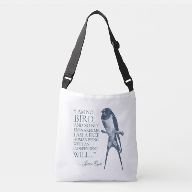 Bolsa Ajustável Jane Eyre - Não Sou Pássaro - Engula (Frente)