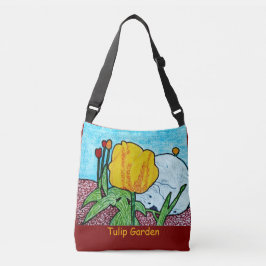 Bolsa Ajustável Jardim das Tulipas Vermelho Profundo