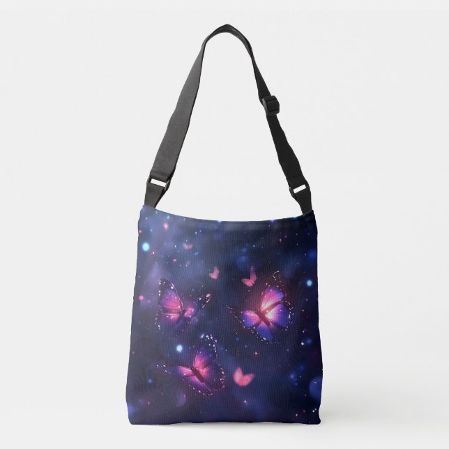 Bolsa Ajustável Jardim de Borboletas Noturnas Celestiais (Frente)