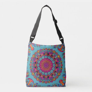 Bolsa Ajustável Jardim de Mandala Psicodélico