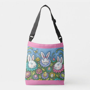 BOLSA AJUSTÁVEL JARDIM DE OVOS ORIENTADORES, FLORES DE COELHO