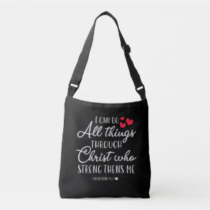 Bolsa Ajustável Jesus ama  Posso Fazer Tudo Através Do Cristo