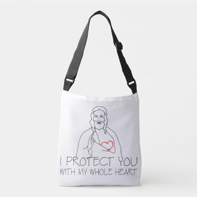 Bolsa Ajustável Jesus Cristo - Eu te protejo (Frente)
