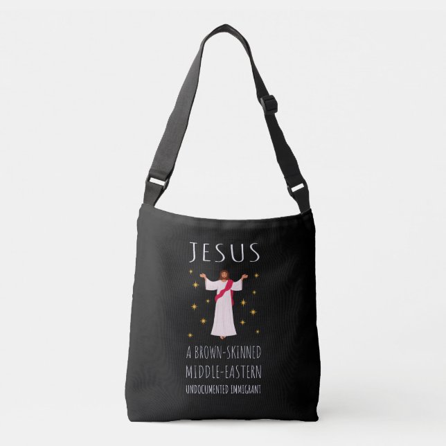 Bolsa Ajustável Jesus Imigrante Indocumentado de Pele Morena I (Frente)