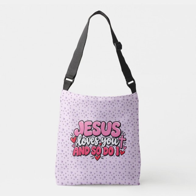 Bolsa Ajustável Jesus te ama e eu também (Frente)