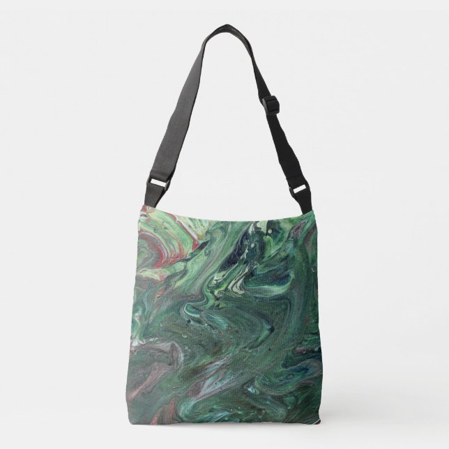 Bolsa Ajustável Katmandu 3 Saco de Tota Abstrato Verde Mesmerizant (Frente)