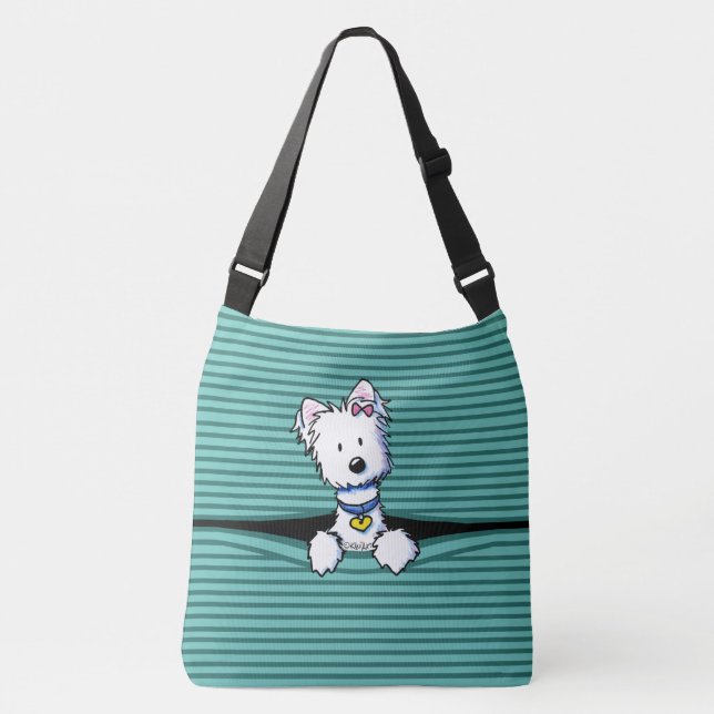 Bolsa Ajustável KiniArt Peek-a-boo Westie (Frente)