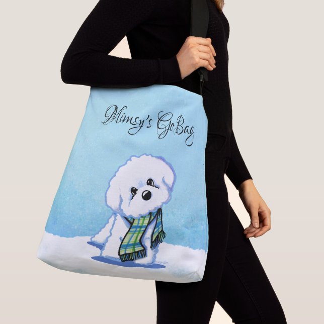 Bolsa Ajustável KiniArt Winter Bichon Frise (Close Up)
