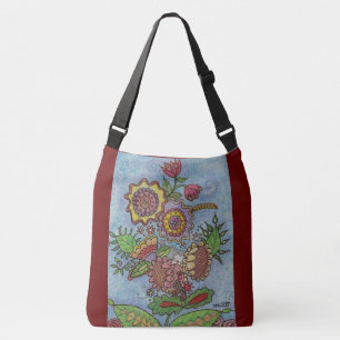 Bolsa Ajustável Kitsa na Flores da Arte Popular Ucraniana