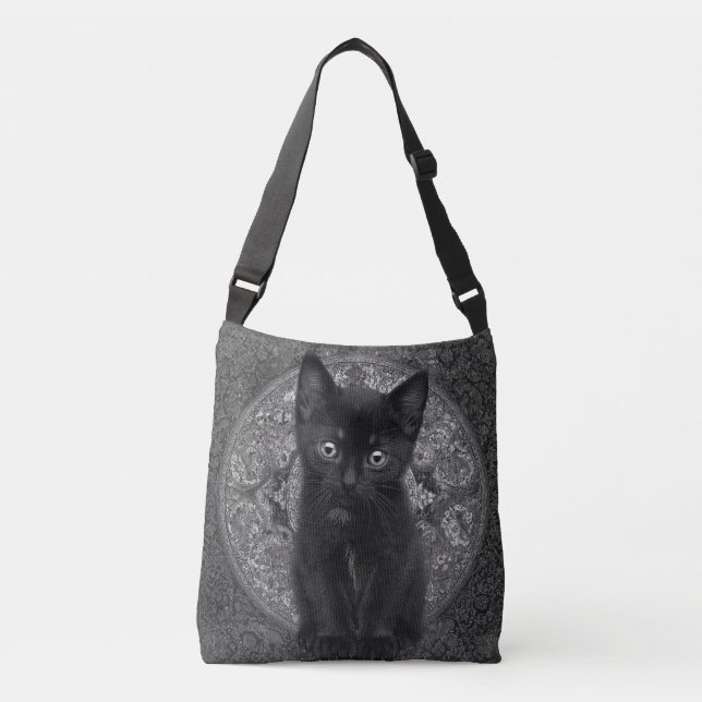 Bolsa Ajustável Kitten Preto (Frente)
