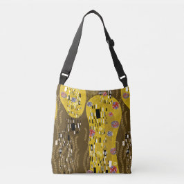 Bolsa Ajustável Klimt Inspirou Dourada Arte Nouveau O Beijo
