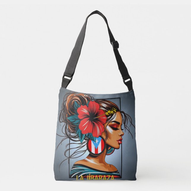 Bolsa Ajustável La Jíbaraza 11 – Puerto Rican Jíbara Art • Boricua (Frente)
