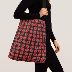 Bolsa Ajustável Lábios Vermelhos Smacking Kisses