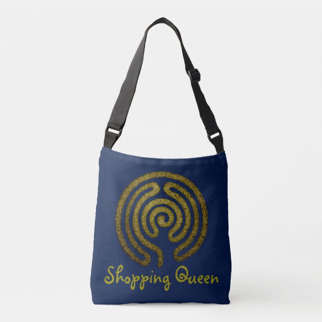 Bolsa Ajustável Labirinto/labirinto - metal antigo + seu backgr. (Frente)